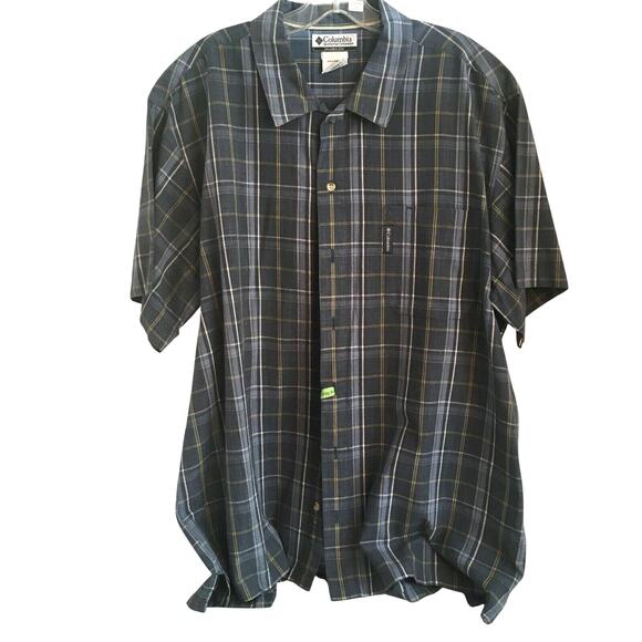 Columbia casual shirt men's size XL blue plaid - Picture 6 of 6